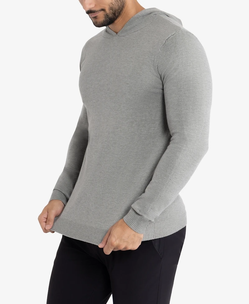 X-Ray Men's Basic Hooded Midweight Sweater
