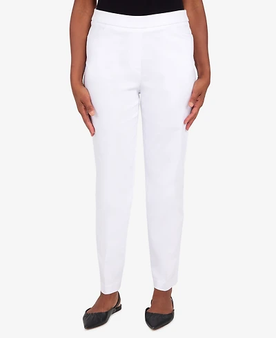 Alfred Dunner Women's Super Stretch Mid- Rise Average Length Denim Pant