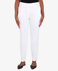 Alfred Dunner Women's Super Stretch Mid- Rise Average Length Denim Pant