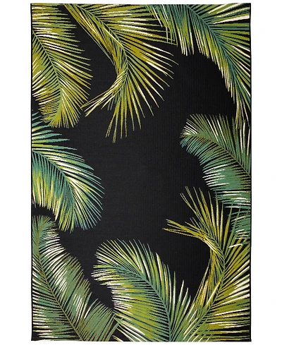 Liora Manne' Marina Palm Border 3'3"x4'11" Area Rug