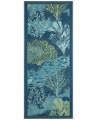 Liora Manne' Esencia Coral Garden 1'11"x4'11" Runner Area Rug
