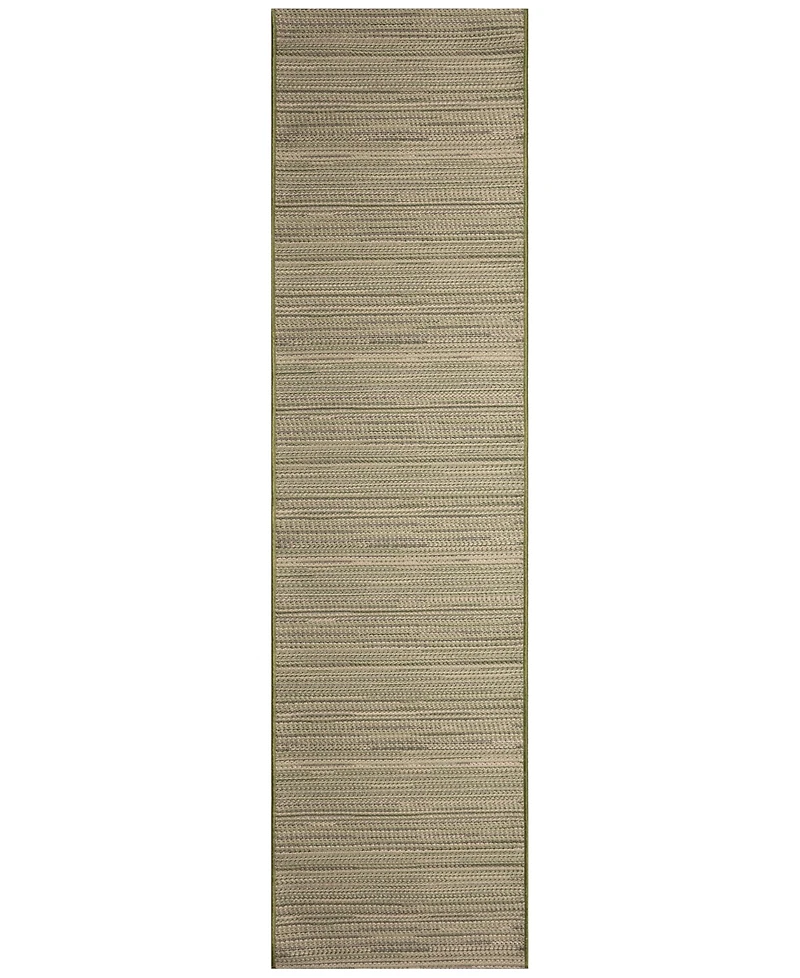 Liora Manne' Miranda Tweed Stripe 1'11"x7'6" Runner Area Rug
