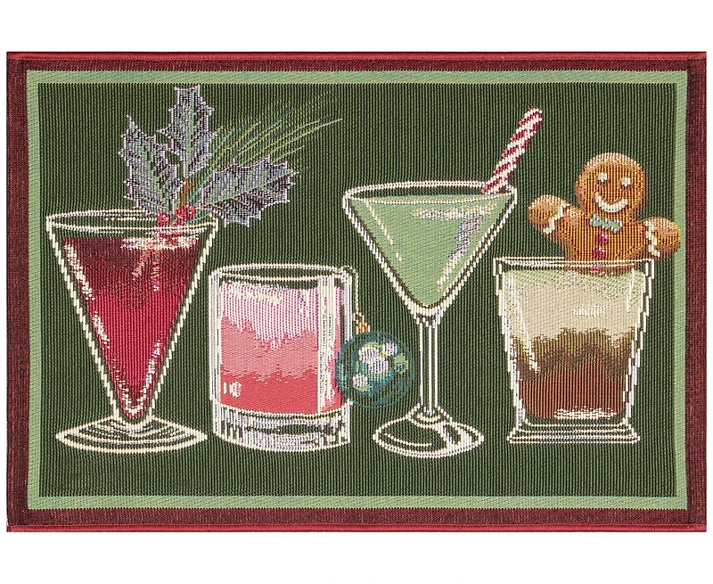 Liora Manne' Esencia Let's Get Jolly 2'5"x3'11" Area Rug