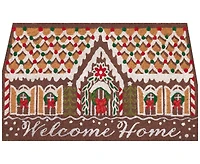 Liora Manne' Natura Gingerbread House Welcome 1'6"x2'6" Area Rug