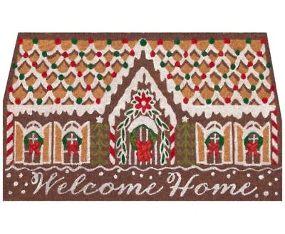 Liora Manne Natura Gingerbread House Welcome Rug Collection
