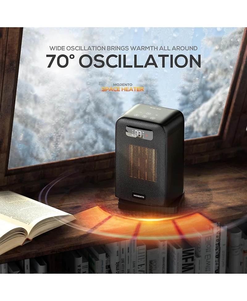 Morento 1500W Space Heater, Electric Heater for Indoor Use