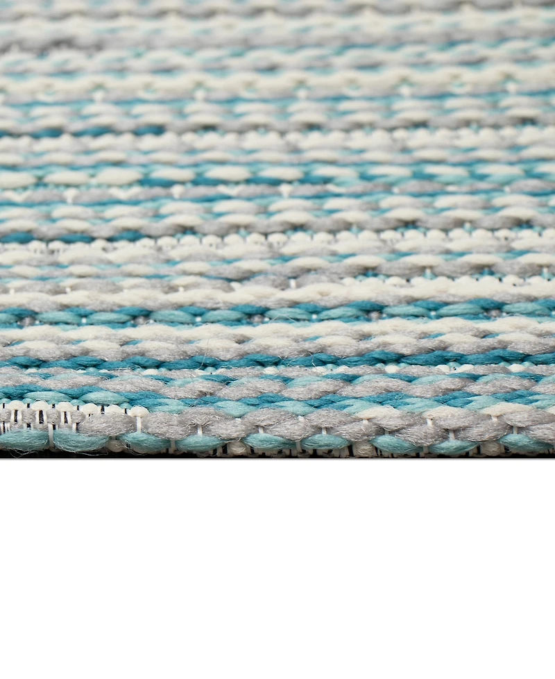 Liora Manne' Miranda Tweed Stripe 2'x2'10" Area Rug