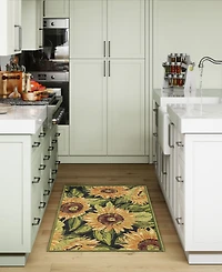 Liora Manne' Esencia Sunflowers 2'5"x3'11" Area Rug
