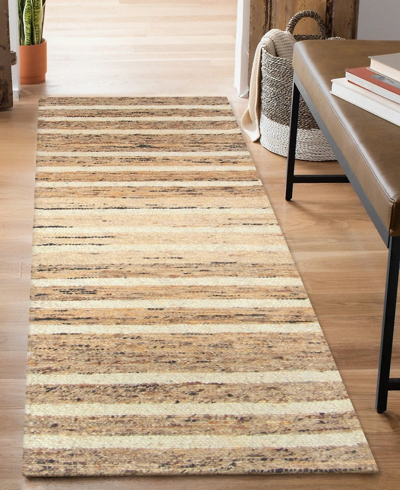 Liora Manne' Mojave Horizon Stripe 2'x7'6" Runner Area Rug