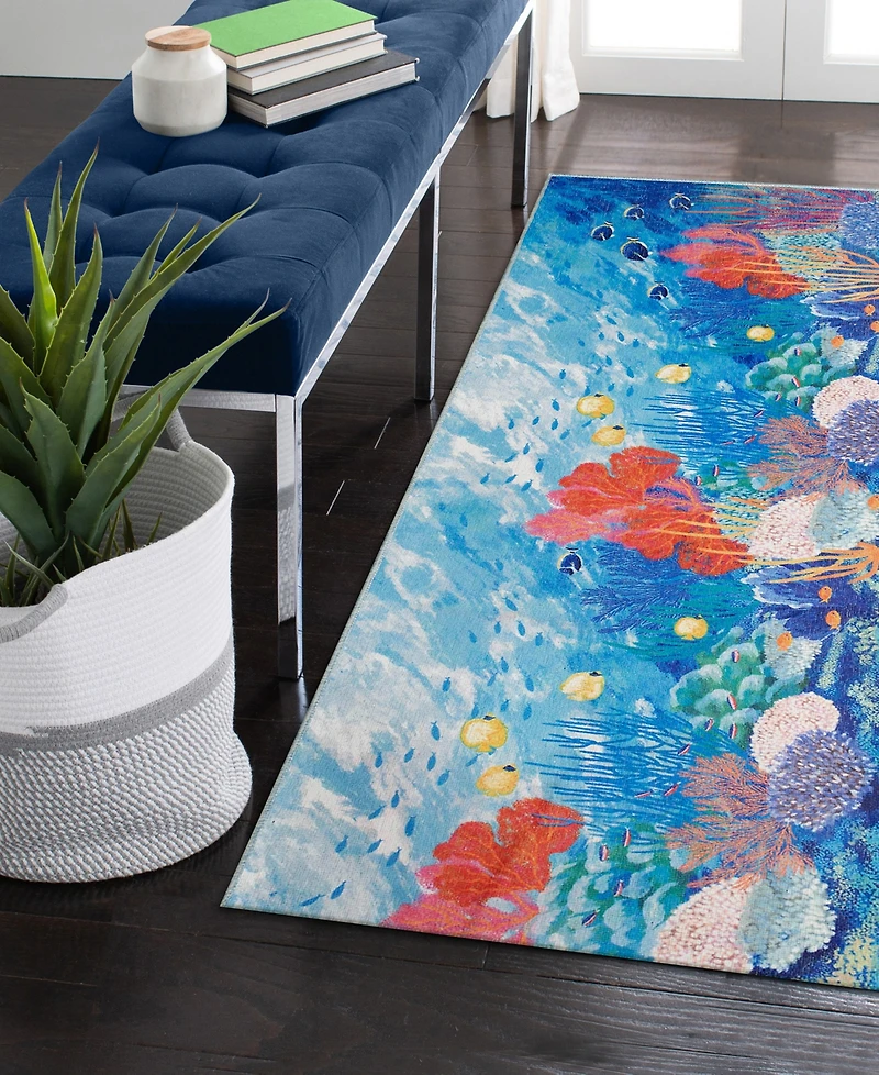Liora Manne' Impressions Underwater 1'11"x4'11" Runner Area Rug