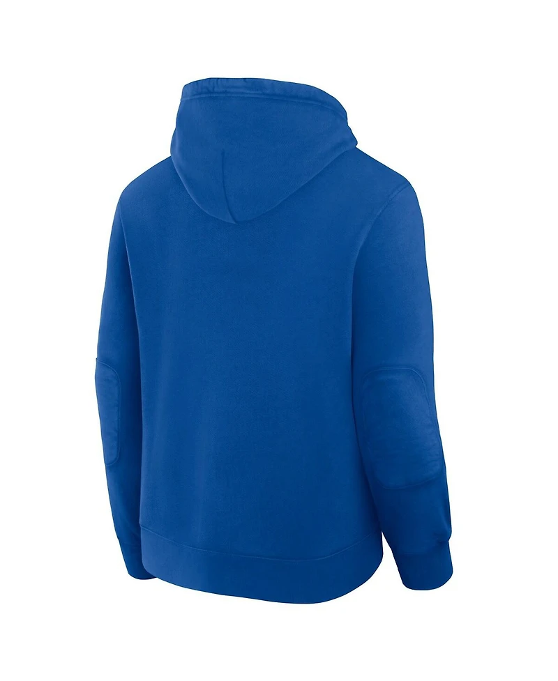 Fanatics Men's Royal New York Rangers Decades Collection Tradition Fleece Pullover Hoodie