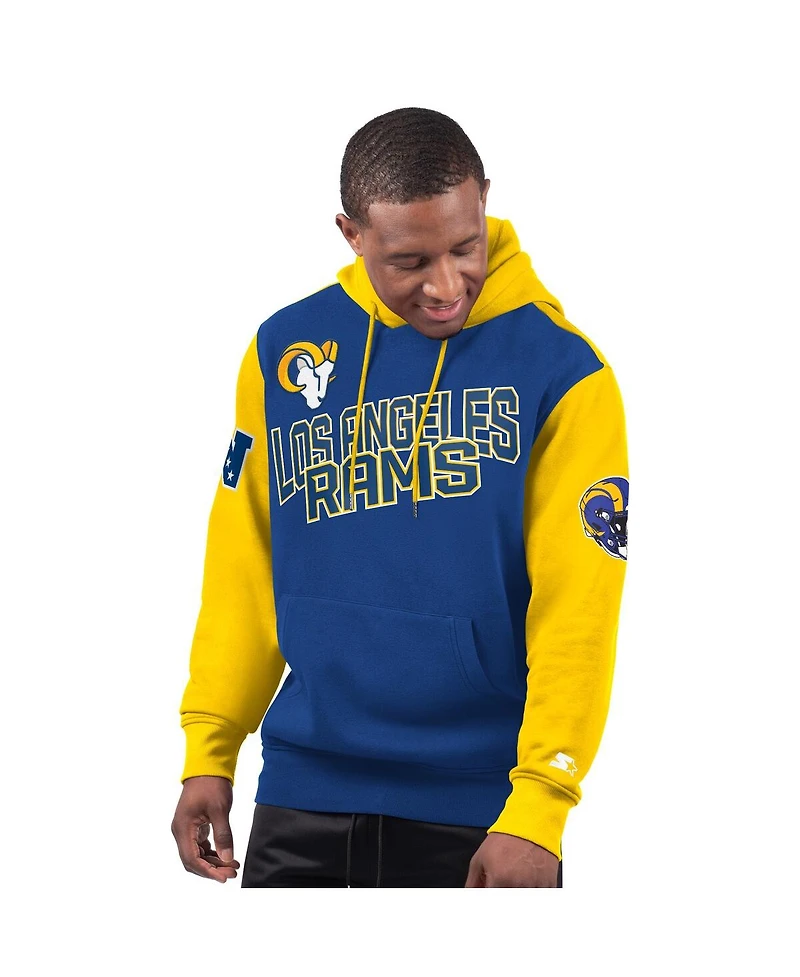 Starter Men's Royal Los Angeles Rams Extreme Pullover Hoodie