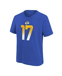 Nike Big Boys and Girls Puka Nacua Royal Los Angeles Rams Player Name Number T-Shirt