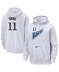 Nike Men's Trae Young White Atlanta Hawks 2024/25 Name Number Pullover Hoodie