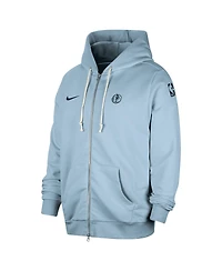 Nike Men's Light Blue Dallas Mavericks Authentic Standard Issue Full-Zip Hoodie Jacket