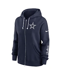 Nike Women's Navy Dallas Cowboys Plus Phoenix Full-Zip Hoodie