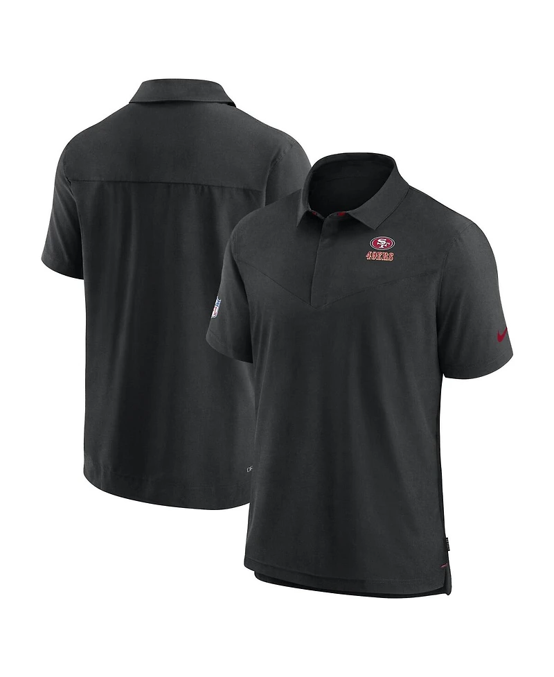 Nike Men's Black San Francisco 49ers 2022/23 Sideline Lockup Performance Polo