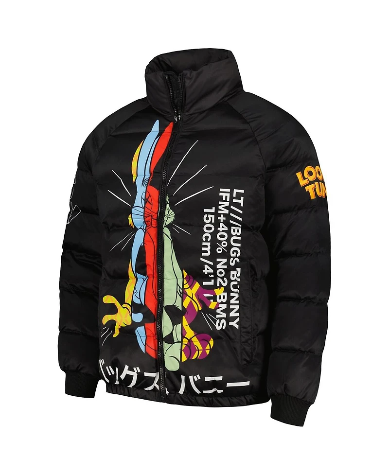 Freeze Max Men's Looney Tunes Bugs Bunny Raglan Full-Zip Puffer Jacket