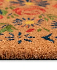 Liora Manne' Natura Block Print Flowers 2'x3' Area Rug