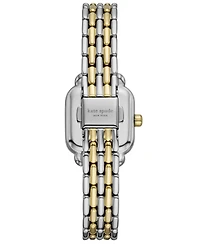 Kate Spade New York Women's Gracie Square Three-Hand Two-Tone Stainless Steel Watch, 25mm