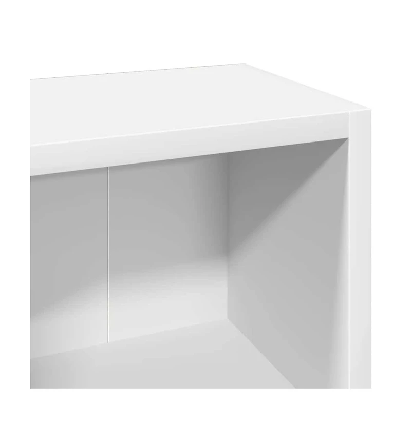 Cd Cabinets 2 pcs White 8.3"x6.3"x36.8" Engineered Wood