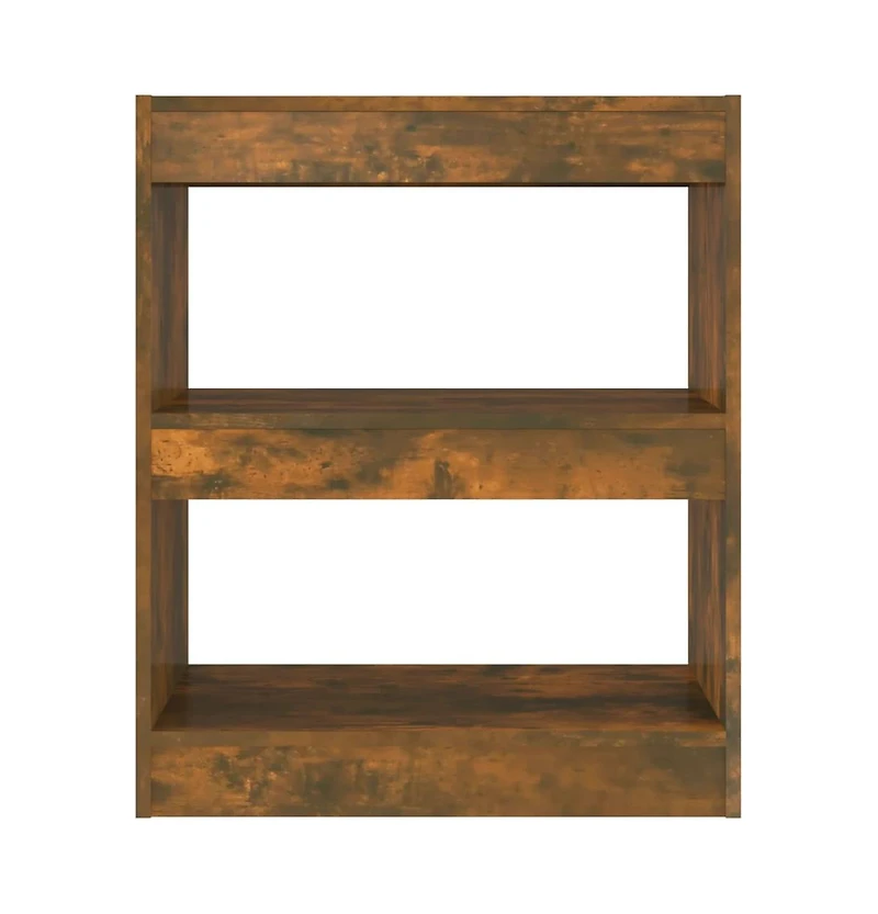 Book Cabinet/Room Divider Smoked Oak 23.6"x11.8"x28.3"