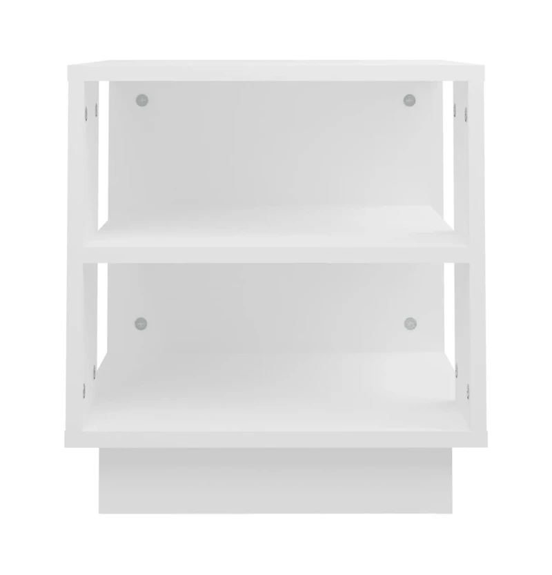 Coffee Table White 15.7"x15.7"x16.9" Engineered Wood