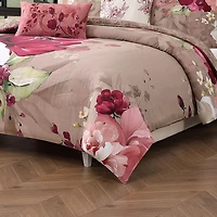 Bebejan Florence Bedding 220 Thread Count 100% Cotton 5 Piece King Size Reversible Comforter Set