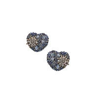 Flora Heart Stud Earrings
