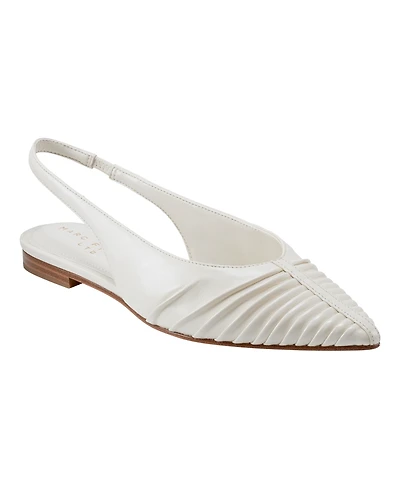 Marc Fisher Ltd Women's Dalatee Ruched Slingback Flats