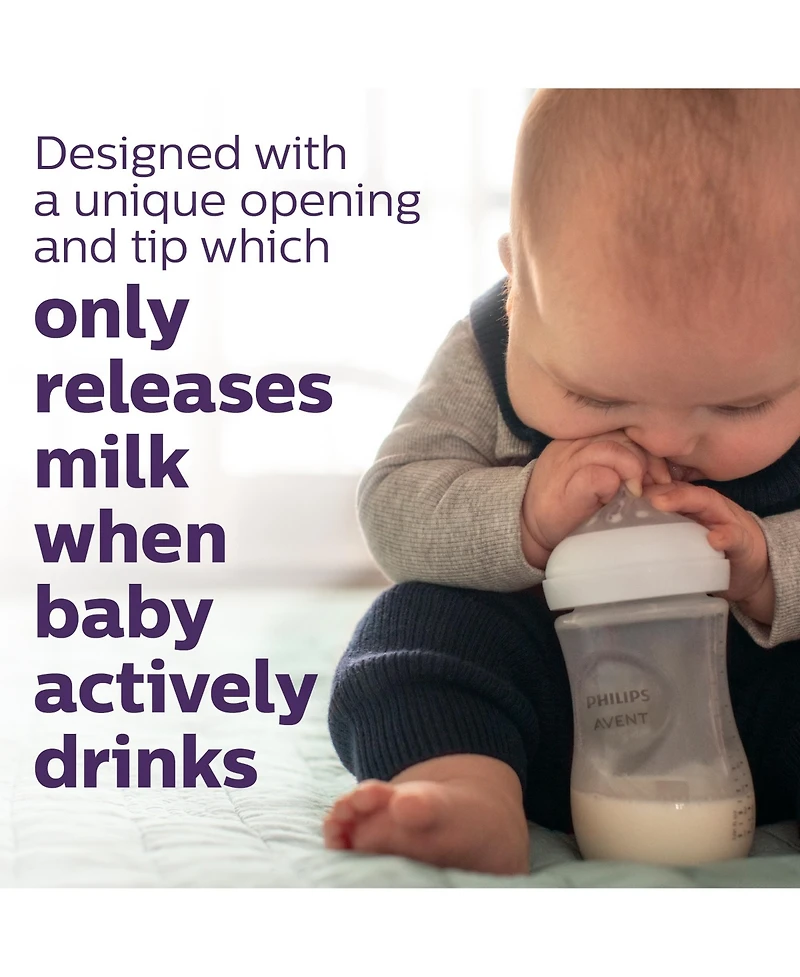 Philips Avent Natural Baby Bottle with Natural Response Nipple Newborn Baby Gift Set