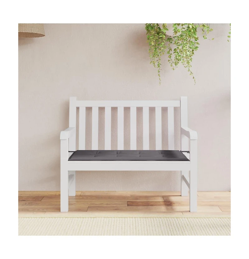 Garden Bench Cushion Anthracite 47.2"x19.7"x1.6" Oxford Fabric