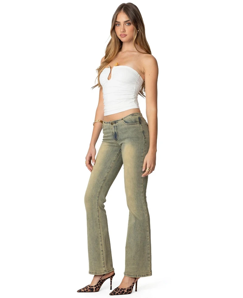 Edikted Women's Curved U Strapless Top