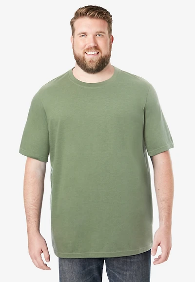 Boulder Creek Big & Tall by KingSize Heavyweight Jersey Crewneck T-Shirt
