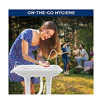 SereneLife Portable Handwash Sink Station with Wheels & Foot Pump (7+ Gal.)