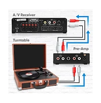 Pyle Phono Turntable Preamp with Rca Input & Low Noise Operation