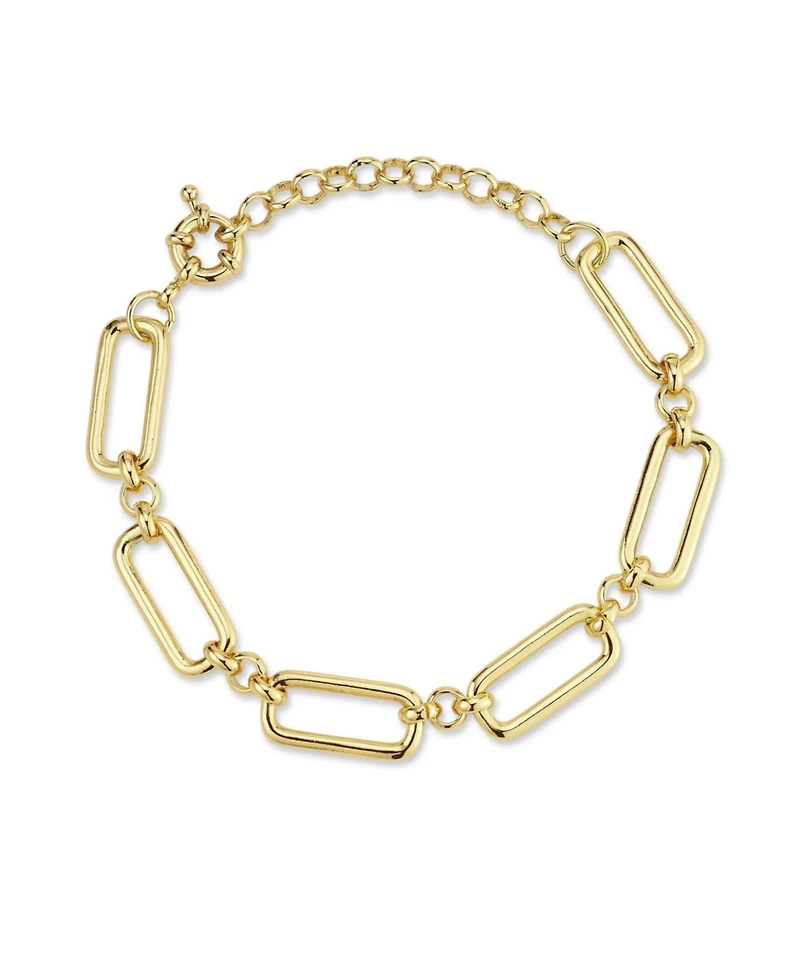Rachel Zoe Gold Plated Bold Link Chain Bracelet