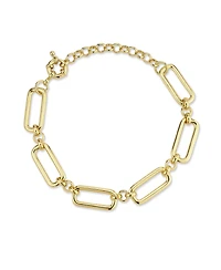 Rachel Zoe Gold Plated Bold Link Chain Bracelet
