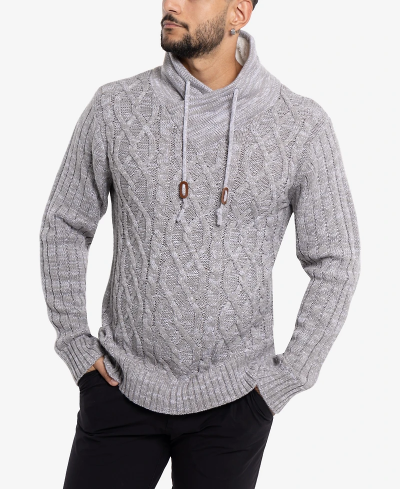 X-Ray Men's Shawl Neck Knit Sweater