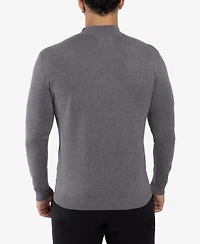 X-Ray Men's Basice Mock Neck Midweight Pullover Sweater