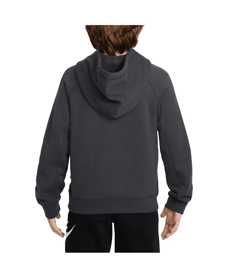 Nike Big Boys and Girls Anthracite Chelsea Third Air Pullover Hoodie