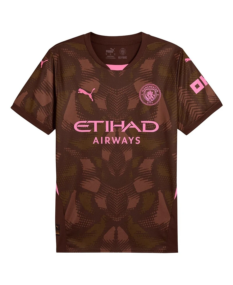 Puma Men's Brown Manchester City 2024/25 Replica Short Sleeve Goalkeeper Jersey