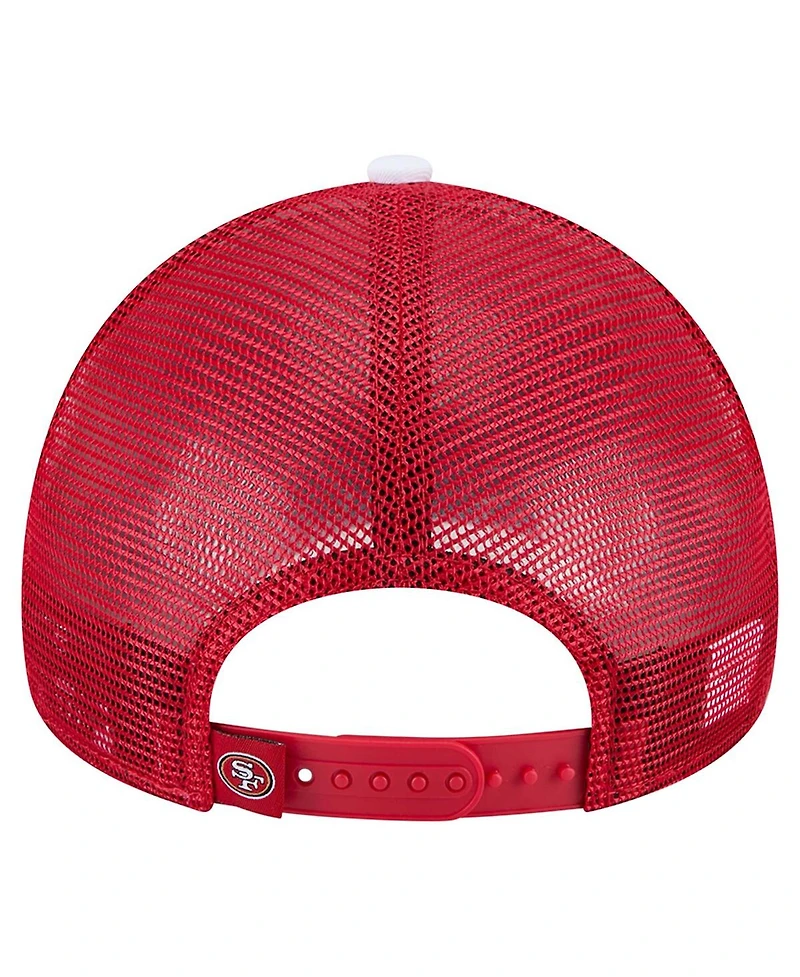New Era Toddler Scarlet San Francisco 49ers Sport Night Color Block 9FORTY A-Frame Trucker Adjustable Hat