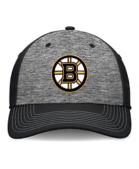 Fanatics Men's Gray/Black Boston Bruins Fundamental Top Shelf 2-Tone Flex Hat