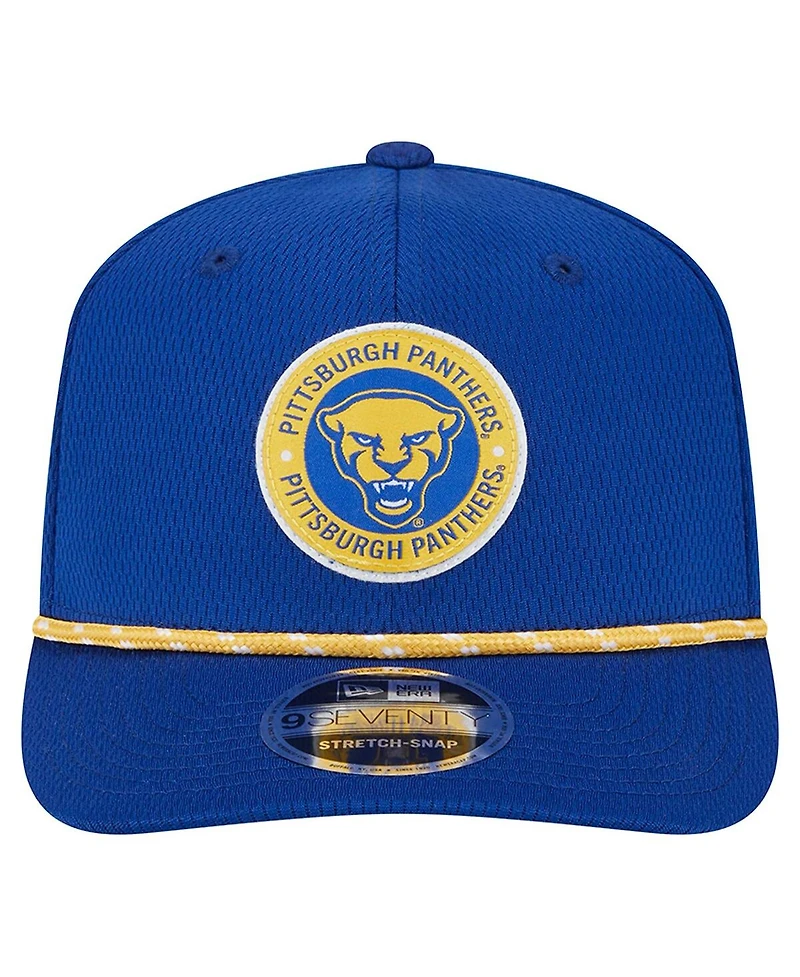 New Era Men's Blue Pitt Panthers Coolera 9SEVENTY Rope Stretch-Snap Hat