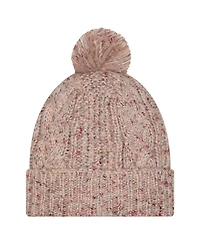 New Era Women's Stone San Francisco 49ers Trendy Tone Cuffed Knit Hat with Pom