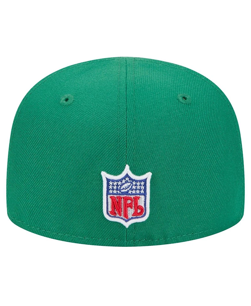 New Era Big Boys and Girls Kelly Green Philadelphia Eagles Main 59FIFTY Fitted Hat