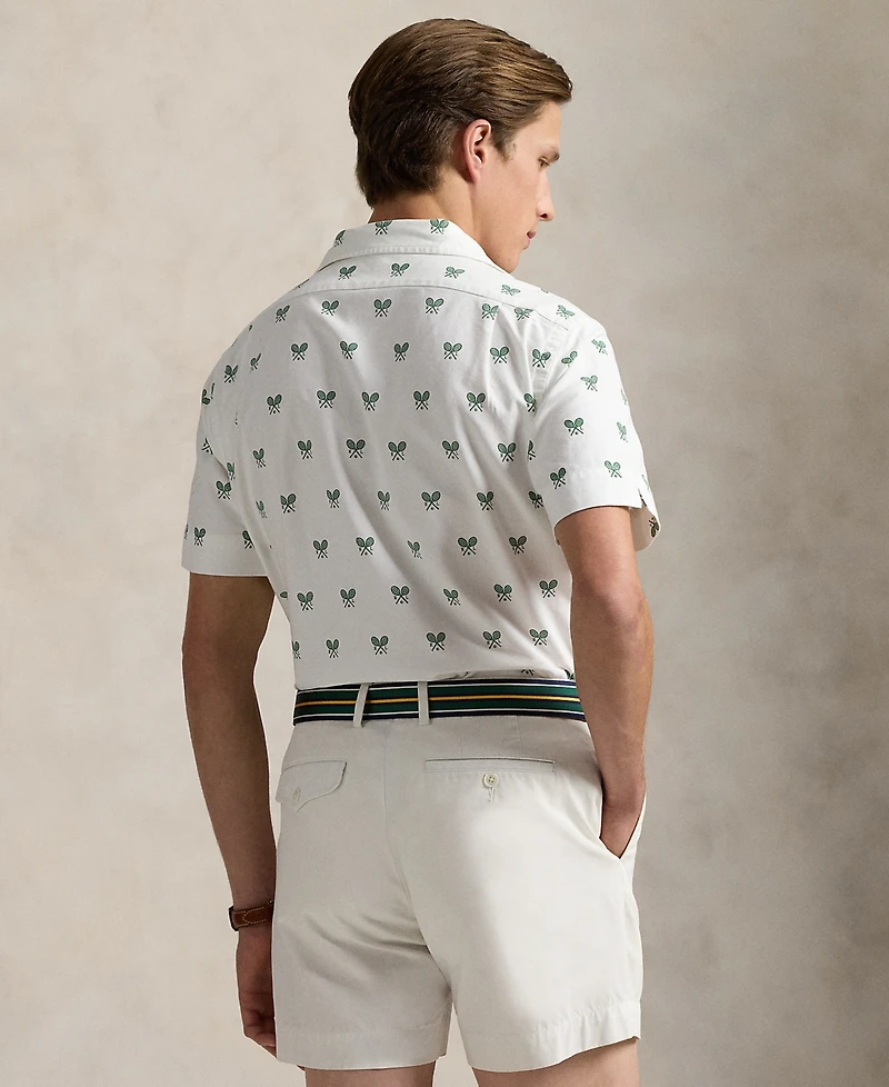 Polo Ralph Lauren Men's Classic-Fit Racquet-Print Oxford Shirt