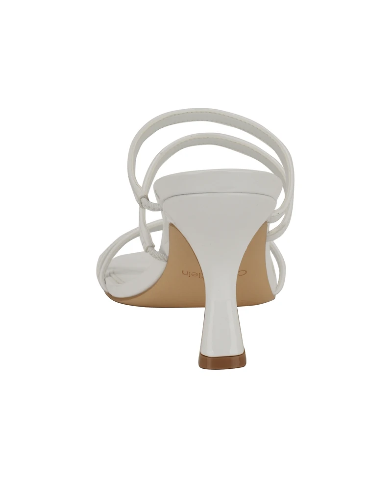 Calvin Klein Women's Jayla Strappy Tapered Heel Sandals