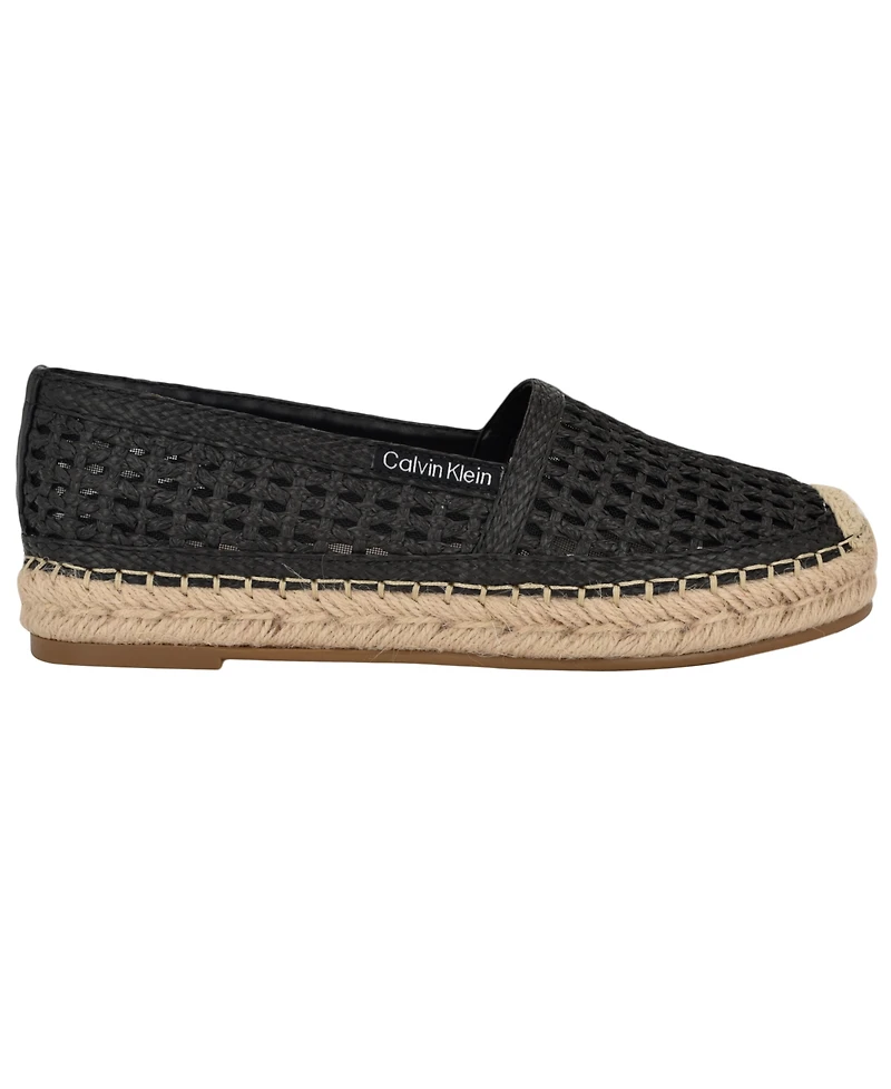 Calvin Klein Women's Presley Woven Slip-On Espadrilles